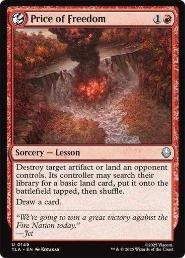 4 x Price of Freedom (0149) - Avatar: The Last Airbender - Uncommon - Image 1 of 1