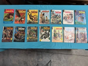 Lote de 14 cómics clave de oro de Tarzán de los simios de los años 60 vintage - Imagen 1 de 24
