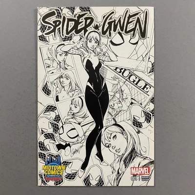 SPIDER-GWEN 1 1ST SOLO SERIES J SCOTT CAMPBELL MIDTOWN VARIANT (2015, MARVEL) - Image 1 of 4