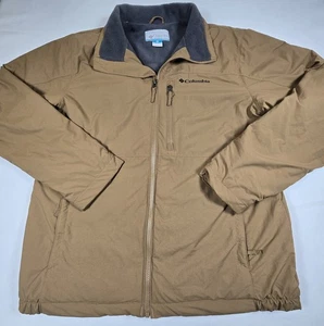 Columbia Jacket Mens Medium Tan Northern Utilizer Water Resistant Insulated - Picture 1 of 13