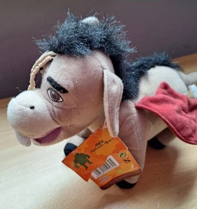 2004 Play By Play Shrek 2 - Dronkey - (RARE) Grey Dragon Soft Plush Stuffed Toy - Picture 1 of 10