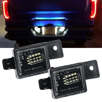 For 2015-2020 Chevrolet Silverado 1500 2500 GMC License Plate Tag Lights 6000K Foto 1 de 4