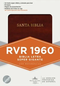 BIBLIA RVR 1960 LETRA SÚPER GIGANTE MARRÓN - Picture 1 of 1