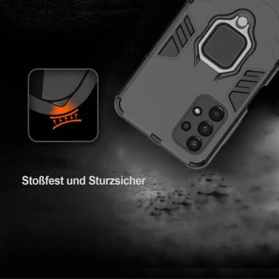 Wisam® Armor Ring Case für Samsung Galaxy A33 5G Panzer Cover Schutzhülle Stand