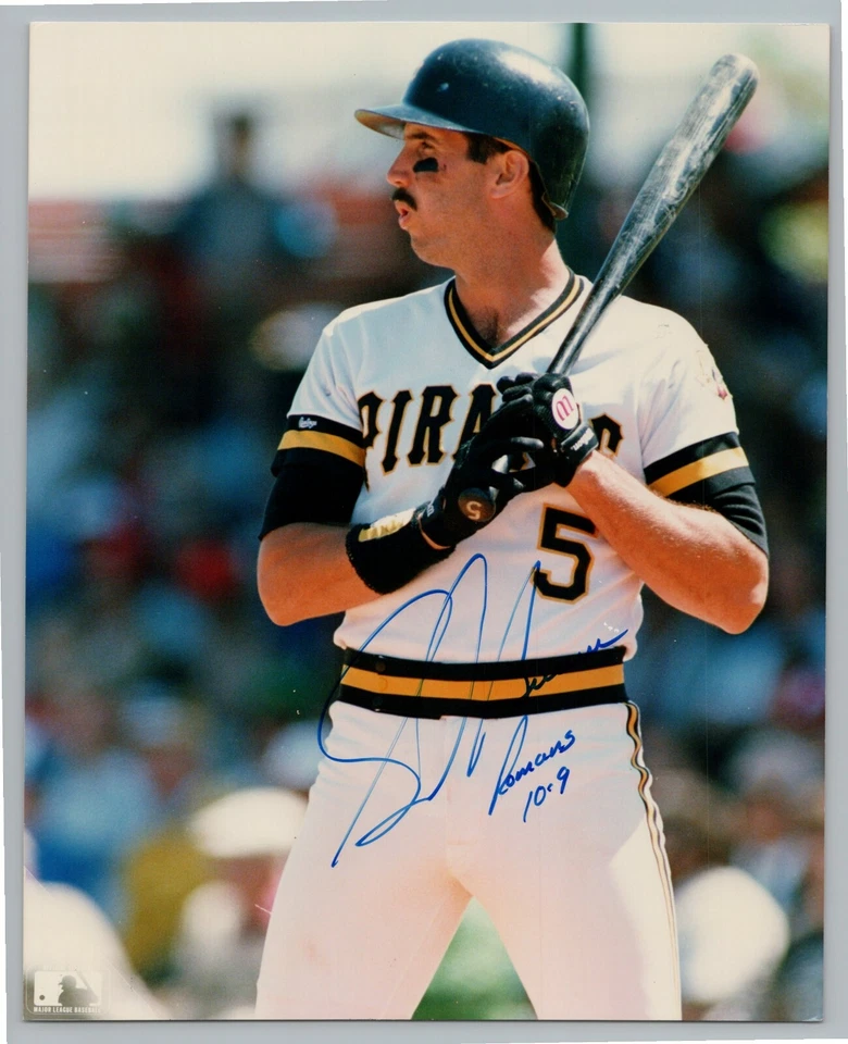 Foto auténtica autografiada a mano de Sid Bream 8x10 de los piratas de Pittsburgh  Foto 1 de 1