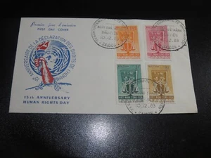 Vietnam 1963 Sc#223-26 Día de los Derechos Humanos FDC VF - Imagen 1 de 1