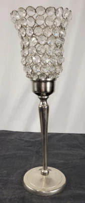 Jarrón pulido moderno con cristales acrílicos para mesa de 14" para salón dormitorio habitación Foto 1 de 4