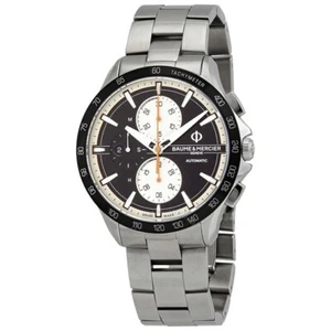Reloj para hombre Baume & Mercier Clifton cronógrafo automático esfera negra M0A10435 - Imagen 1 de 8