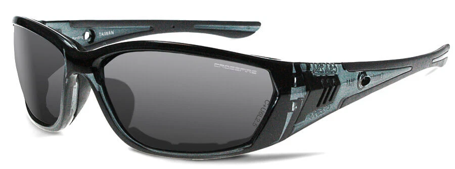 Crossfire 710 Safety Glasses with Crystal Black Frame and Smoke Anti-Fog lens - Image 1 of 1