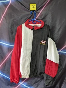 Vtg 90s Bill Elliott McDonalds NASCAR Racing Team Jacket 2XL Color Block Turbo - Picture 1 of 13