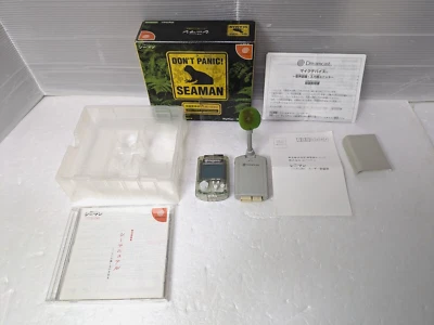 SEAMAN with Mic Device Visual Memory Sega Dreamcast  DC japan Box manual - Image 1 of 4
