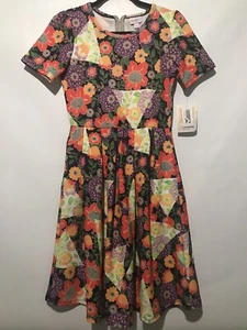 LuLaRoe Kleid geblümt mehrfarbig Amelia Größe S. Schneller Versand. - Bild 1 von 5