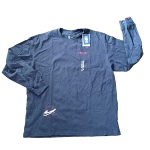 XL Nike Washington Wizards Long Sleeve NBA Tee Shirt T MEN'S DV3933-419 Blue - Picture 1 of 6