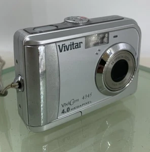 Vivitar Vivicam 4345 4.0MP Compact Digital Camera SILVER NO CARD TESTED - 760 - Picture 1 of 8