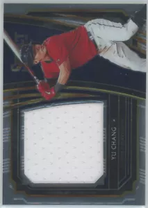 2020 Select Rookie Jumbo Swatch #RJS-YC Yu Chang Indians RC - Foto 1 di 1