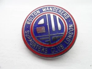 Bolton Wanderers Football Supporters Club Enamel Badge - Picture 1 of 2