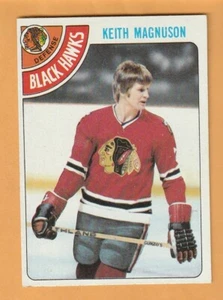 Keith Magnuson Chicago Blackhawks 1978-79 Topps #34 12I - Imagen 1 de 2
