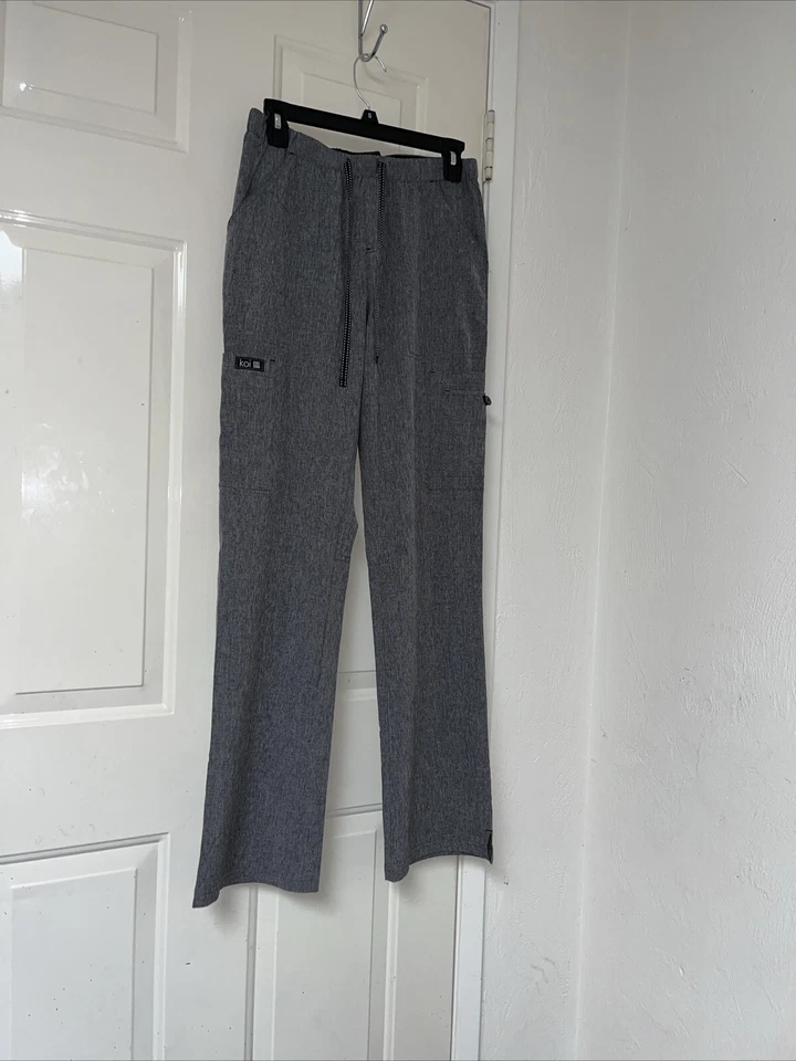 Женские штаны Koi Basics очень маленькие высокие вересковый серый скраб  - Изображение 1 из 4