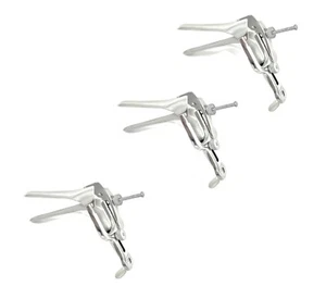 3 Espéculo Vaginal Pederson Mediano OB/Ginecología Instrumento Quirúrgico S. Acero  - Imagen 1 de 1