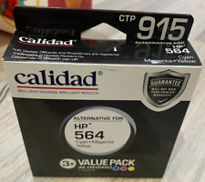 Calidad 915 Value Pack 3 Colour Ink Cartridges for HP 564 XL High Capacity