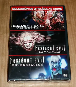 RESIDENT EVIL VENDETTA-LA MALDICION-DEGENERACION 3 DVD NUEVO PRECINTADO ANIME R2 - Imagen 1 de 6