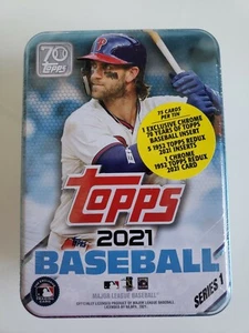Béisbol Topps Serie 1 2021 sellado de fábrica versión Tin Bryce Harper de coleccionista - Imagen 1 de 1