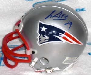 MINI CASCO FIRMADO POR LEGARRETTE BLOUNT DE LOS PATRIOTAS DE NUEVA INGLATERRA Oregon - Certificado J.S.A. - Imagen 1 de 3