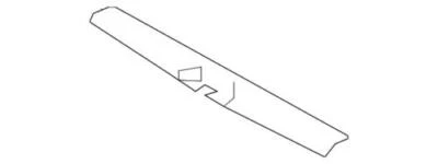 Placa de desgaste de moldura de puerta levadiza Navigator original Ford Lincoln 2004 4L7Z-7842624-AAB Foto 1 de 2