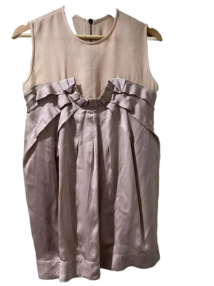 STELLA MCCARTNEY Women Italy Blouse tank Silk Pink top Size 38 A001429 - Image 1 of 4