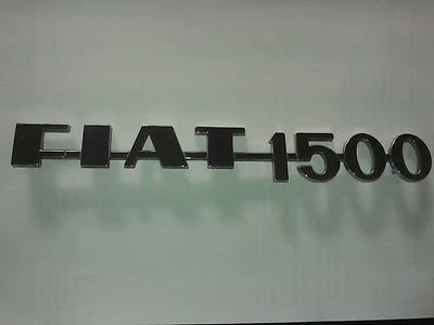 FIAT 1500 Trasero cromo metal escritura 240 mm. longitud Foto 1 de 2