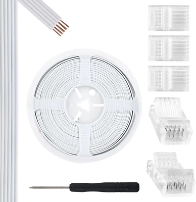 32.8ft 5 Pin RGBW Extension Cable Wire and 5 Pack 5 Pin RGBW LED Light Strip ... - Image 1 of 4