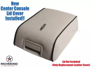 2008 Lincoln Mark LT -Center Console Storage Compartment Leather Lid Cover, Tan - Picture 1 of 12