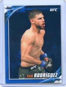 2019 Topps UFC Knockout YAIR RODRIGUEZ Blue Parallel No 48 #3/88