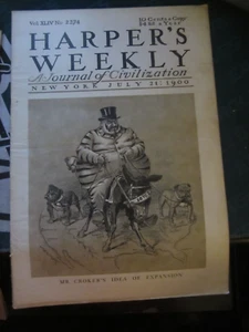 Harpers Weekly Magazine July 21 1900 Croker's Expansion New York Beer Garden 64 - Picture 1 of 2
