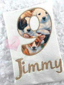 Dog Birthday Shirt/ personalized Shirt/9th Birthday / birthday/Birthday outfit/ - Picture 1 of 2
