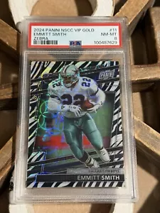 2024 EMMITT SMITH The National VIP Gold Pack Zebra Prizm Holo Refractor SP - Picture 1 of 3