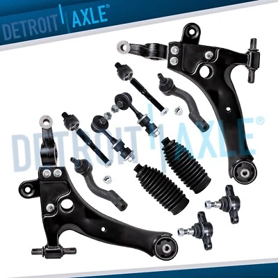 12pc Front Lower Control Arms + Tierods Sway Bars for 01-05 Kia Magentis Optima - Image 1 of 4
