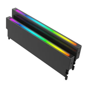 Computer RAM Heatsink 5V 3PIN ARGB Sync DDR3 DDR4 DDR5 Memory Cooler(Black) DE - Photo 1/12