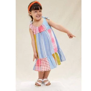 New Anthropologie MOMMY AND ME Pilcro Plaid Patchwork Childs Dress SIZE 5/6 - Picture 1 of 3