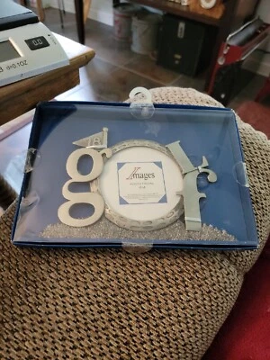 Marco de fotos redondo de golf de peltre  Foto 1 de 4