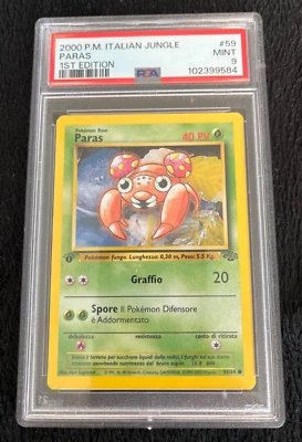 2000 P.M.Italian Jungle 1st Edition  Paras  #59 PSA Graded Mint 9 - Image 1 of 3