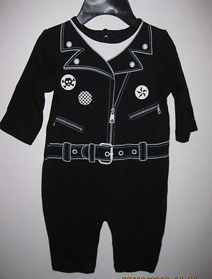 Детский цельный байкерский комбинезон Spencer's комбинезон 3 месяца 6 месяцев или 9 месяцев - Изображение 1 из 2