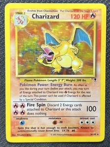 Charizard Legendary Coll. Pokemon Card 2002 Holo Rare 3/110 - Picture 1 of 2