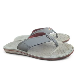 Simms Angeln Sandalen Herren 12 grau/orange Flip Flop Riemen - Bild 1 von 24