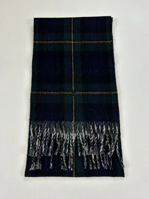 *MINOR DEFECT* Polo Ralph Lauren Wool Blend Tartan Plaid Scarf - Navy/Green - - Image 1 of 3