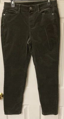 "Pantalones pequeños de pana gris suave J Jill para mujer 32"" x 28""" Foto 1 de 4