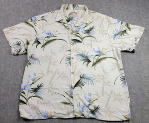 Paradise Found Hawaiian Shirt Mens XL Floral Rayon Button Up Aloha Hawaii Casual - Picture 1 of 9
