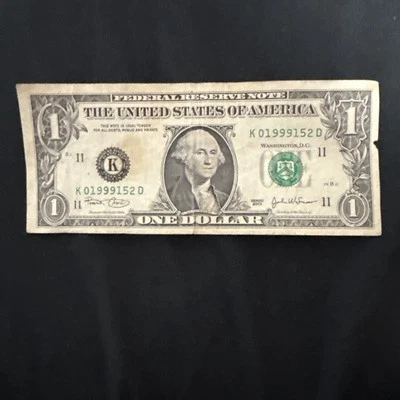 🎆🎇🎆Fancy serial number  #K01999152D birthday/anniversary  - Image 1 of 4