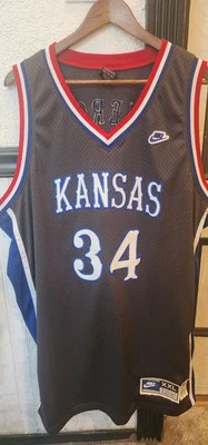 Camiseta deportiva de colección 1995 Nike Kansas Jayhawks Paul Pierce 34 para hombre 2XL cosida gris Celtics Foto 1 de 4