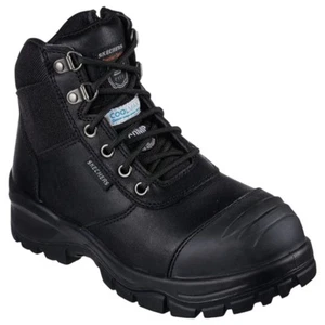 Womens Skechers Skx Composite Toe Work Shoe Black Boot - Picture 1 of 6